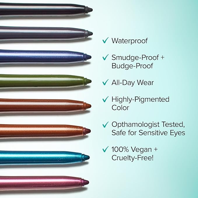 Thrive Causemetics Infinity Waterproof Eyeliner Pencil, Built In Sharpener & Smudge Tip, Long Lasting, Smudge Proof, Hyaluronic Acid & Shea Butter, Vegan & Cruelty Free, Talia (Navy Matte)