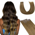 Lashey Seamless Clip in Hair Extensions Real Human Hair Medium Brown 4pcs 46g Invisi Edge 18 Inch Straight Hair Extension Clip ins