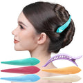RC ROCHE 6 Pcs Duck Bill Alligator Hair Clips for Women Sectioning Flat Claw Long Thick Hair Inner Teeth Curved Styling Jaw Strong Secure Grip Salon, Medium Pastel