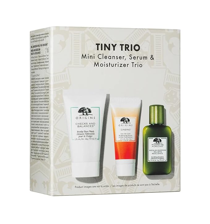 Origins Tiny Trio Mini Cleanser, Serum & Moisturizer Set