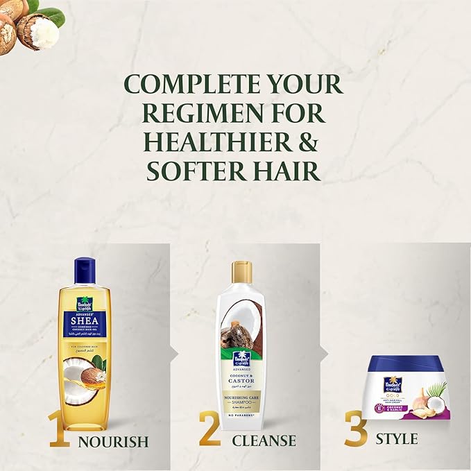 Parachute Advansed Coconut oil enriched with Shea Hair Oil| Moisturising Hair Oil|Nourishes Hair| For Frizz- Free, Soft & Shiny Hair| No Silicones & Parabens |10.1 Fl.oz