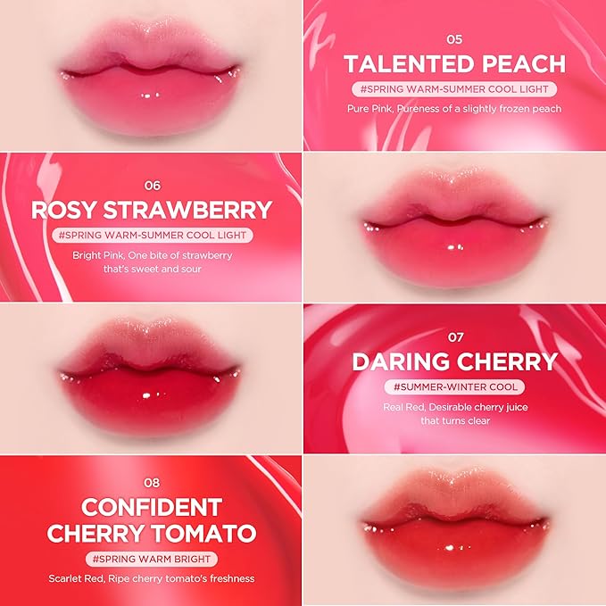 lilybyred Bloody Liar Coating Tint | Korean Glossy Lip Stain, Vivid Juicy Color, Syrupy Shine, Moisturizing, Long-Lasting & Smudge-Proof, Non-Sticky, Lightweight, 0.14 oz. (08 Confident Cherry Tomato)