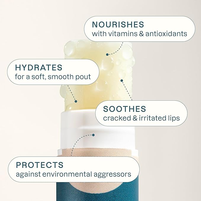 Cliganic Organic Lip Balm Set - 6 Tropical Flavors - 100% Natural Moisturizer for Cracked & Dry Lips