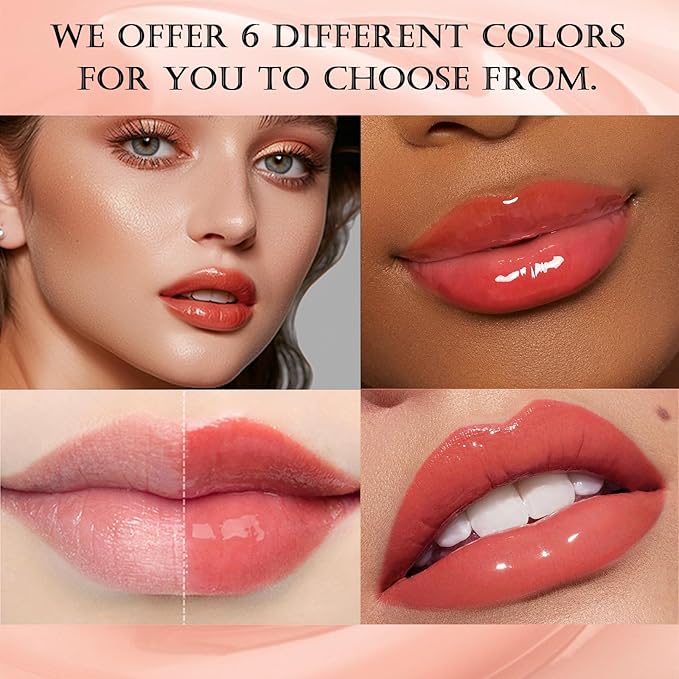 DAGEDA 3PCS Tinted Lip Balm, Moisturizing Magic Color Changing Lipstick, Soothing Hydrating Lip Balm Tinted, Glossy Lip Plump Gloss Butter Balm for Women, Lightweight, Non-Greasy, 01+02+03