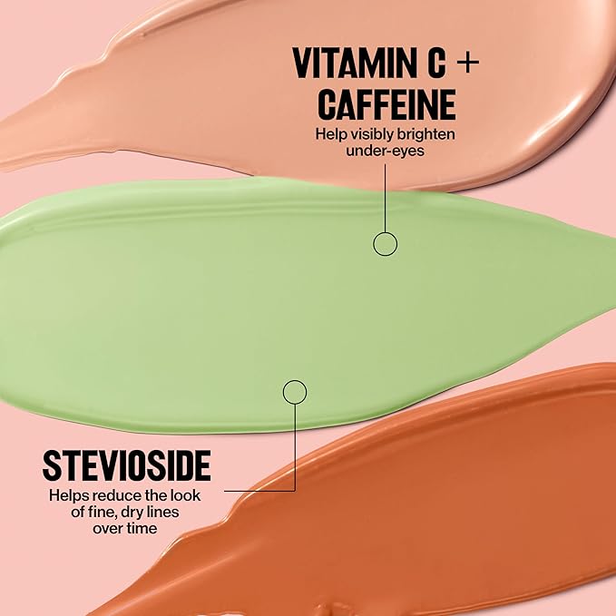 Revlon Glimmer Correcting Concealer, Liquid Under Eye Makeup, Made with Caffeine, Vitamin C, & Stevioside, 115 Yellow, 0.3 fl oz