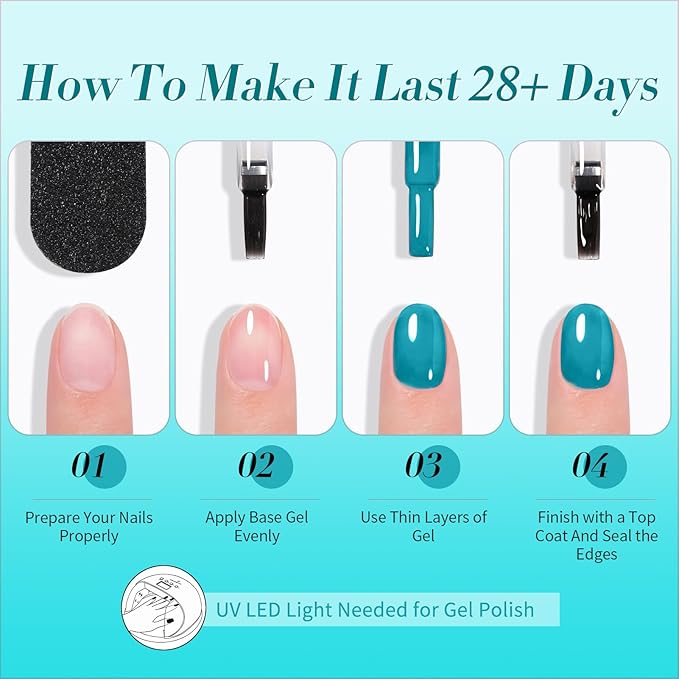 Born Pretty Jelly Gel Nail Polish Set Spring Summer Crystal Glass Translucent Pastel Sheer Gel Polish Pink Green Blue Red Yellow Silver Shiny Glitter Gel Nail Polish Nail Art Gel DIY Gift 6PCS