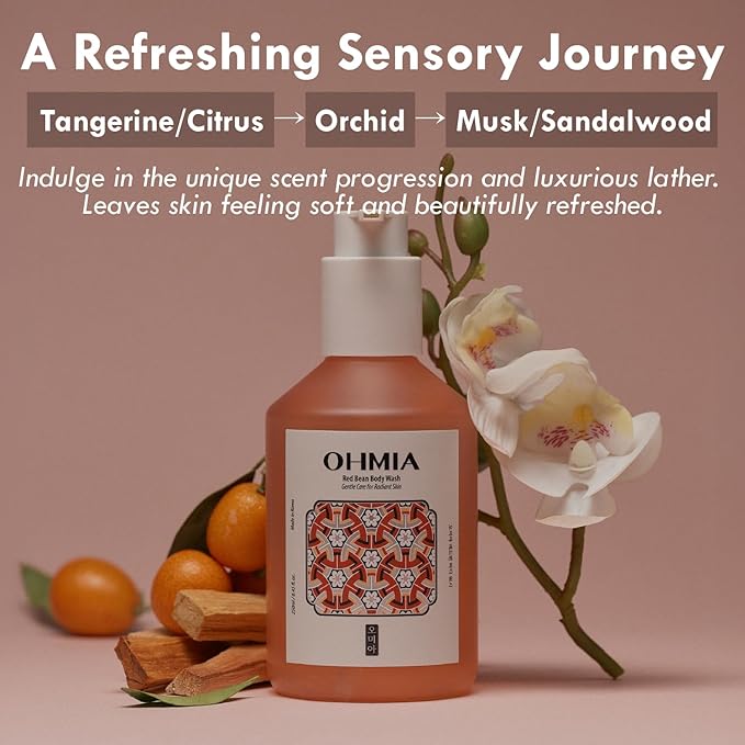 Korean Red Bean Body Lotion for Women - 24-Hour Hydrating Moisturizer for Dry Skin with Peptides & Hyaluronic Acid for Smooth Sensitive Skin - Vegan & Cruelty-Free - 8.45 fl oz