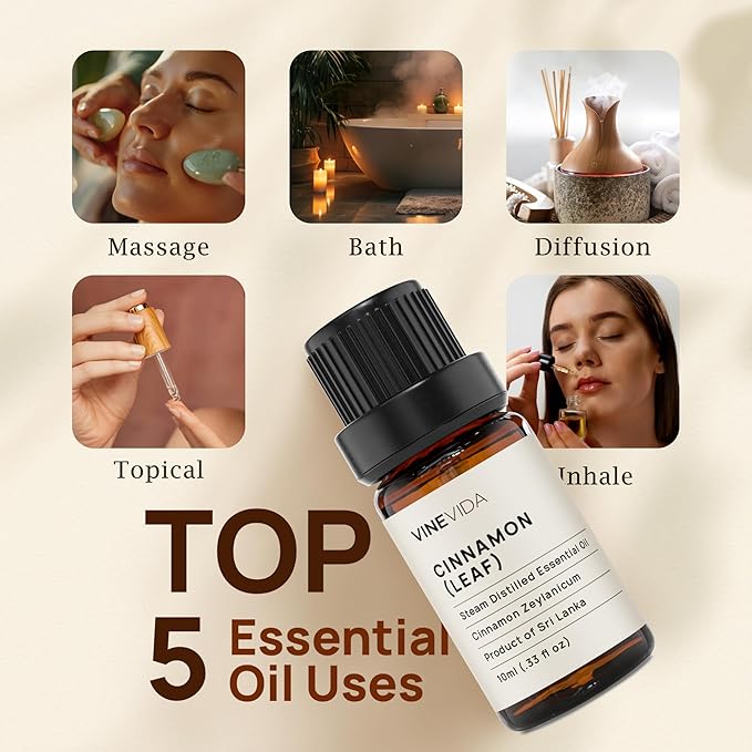 VINEVIDA Citronella Java Essential Oil 10 mL - Undiluted Citronella Oil 10 mL - Citronella Candle Oil Scent - DIY Candle Scents for Candlemaking - 10 mL Essential Oil for Soap Making Safe for Skin