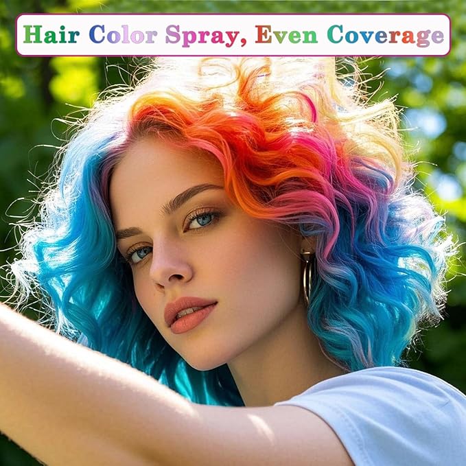 Purple Hair Spray Temporary Hair Color Spray for Kids Women Men, Temporary Hair Dye Pomades Washable Hair Color Wax Non-Sticky For Cosplay DIY, Party, Christmas, Halloween (Purple)