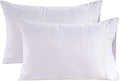 Lane Linen 100% Organic Cotton Pillow Cases King Size (20''x36'') King Size Set of 2 Certified Organic Cotton Pillowcases Set of 2 White Pillow Cases