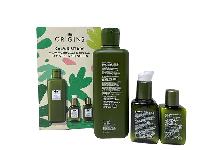 Origins Calm & Steady Mega-Mushroom Essentials To Soothe & Strengthen