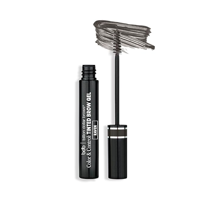 bdb Color & Control Tinted Eyebrow Gel - Effortless Brows, Waterproof Formula, Raven Black