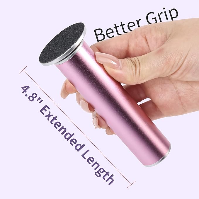 Electric Foot Callus Remover with 120pcs Sandpaper Discs(3 Sizes), Professional 800RPM Aluminum 4.8 Inches Callus Remover for Feet, Stepless Speed Control Foot File for Dead Skin (Black)