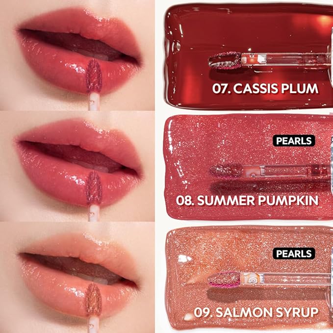 TIRTIR Waterism Tinted Lip Gloss #04 Fig Peach, 0.14 Fl Oz – Kiss Ready Lipgloss, 12H Long Lasting Non Sticky Natural Tinted Glow Korean Multiuse Cheek and Lip Tint for Women gift