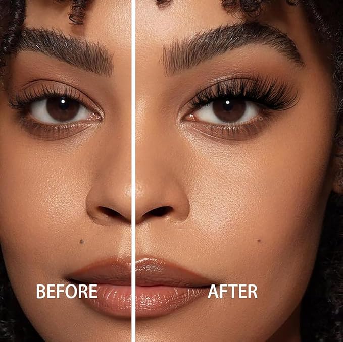 Lashes Clear Band Fox Eye Lashes 3D Volume Faux Mink Eyelashes Wispy False Eyelashes Strips 7 Pairs by Kiromiro