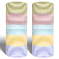 100Pcs Multi-Color Hair Ties For Thick And Curly Hair, Elastic Hair Ties For Women, Men And Girls, No Damage Ponytail Holder Hair Bands(Set6)