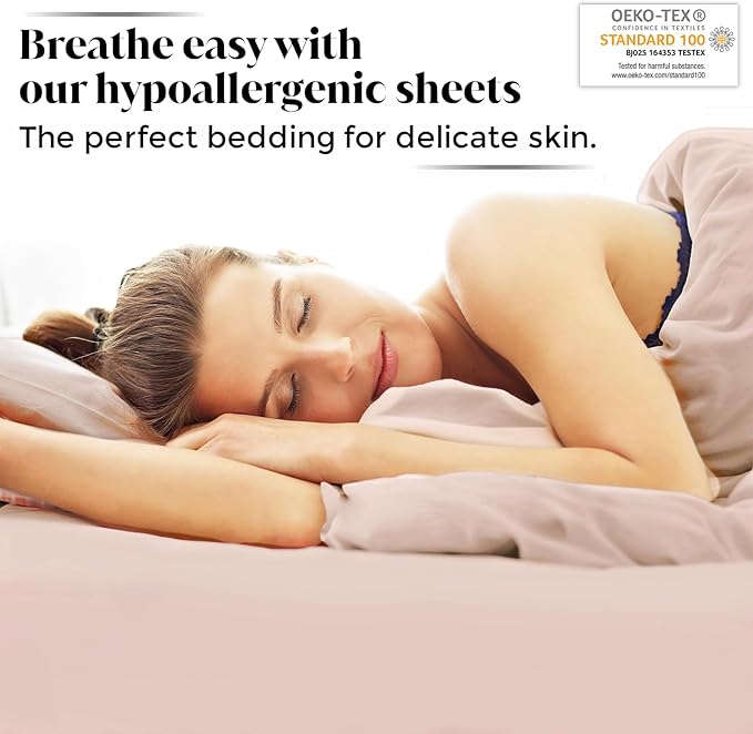 Luxury Bamboo Market | Queen Envelope Pillowcase Set | 100% Viscose Made from Bamboo | Organically Grown | Ultra Soft | Cooling | 2pcs [Vintage Pink]