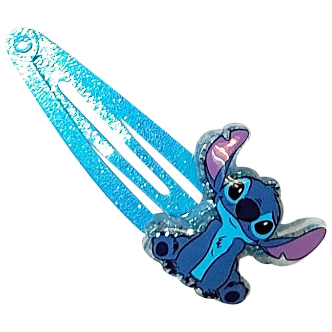 Disney Stitch Kids Hair Clips for Girls Snap Clips 8 Pack Multi Color Ages 3+