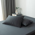 Bella Coterie | Luxury Bamboo Viscose Standard Size Pillowcase Set | 100% Organically Grown | Ultra Soft | Cooling | 2 Pcs [Charcoal Grey]