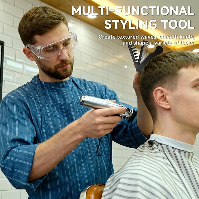 Texture Comb for Men, Voluminous Wide Tooth Comb for Fluffy & Textured Hairstyles