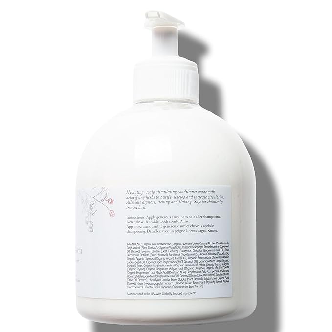 100% PURE Healthy Scalp Conditioner Purifying Burdock & Neem for Dry Damaged Hair Replenishing Itchy Flaky Scalp Hydration for Women & Men - 16 Fl Oz