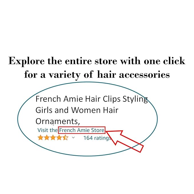 French Amie Clic Clac Ivory Large 2 3/4" Cellulose Handmade in France Set of 2 Snap Hair Pin Clips for Women and Girls