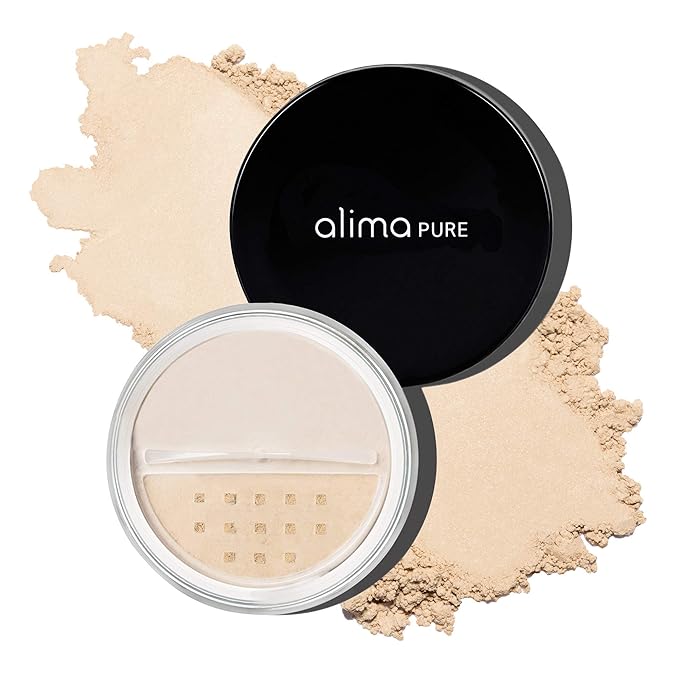 Alima Pure Matte Foundation Loose Mineral Powder Foundation Makeup, Loose Powder Makeup Oil Free Talc Free Powder, Natural Makeup Mineral Foundation Full Coverage Natural Foundation Powder .15 oz/4.5g