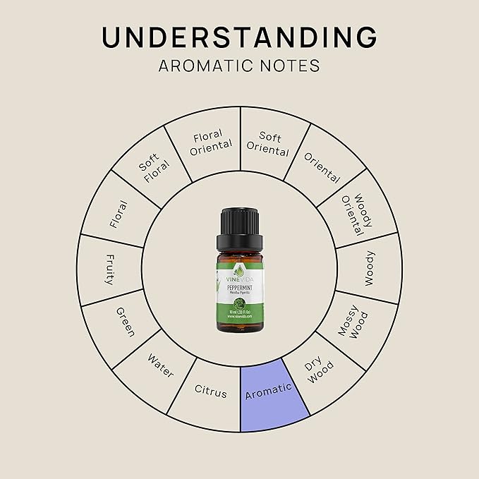VINEVIDA Peppermint Essential Oil - 10 mL Undiluted - DIY Candle Scents & Soap Making