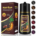 Coffee Hair Dye Shampoo 3-in-1, Magic Hair Color - 100% Gray Coverage, Natural Bubble Plant for Women Men, Brown Colors in Minutes, Champu Para Canas