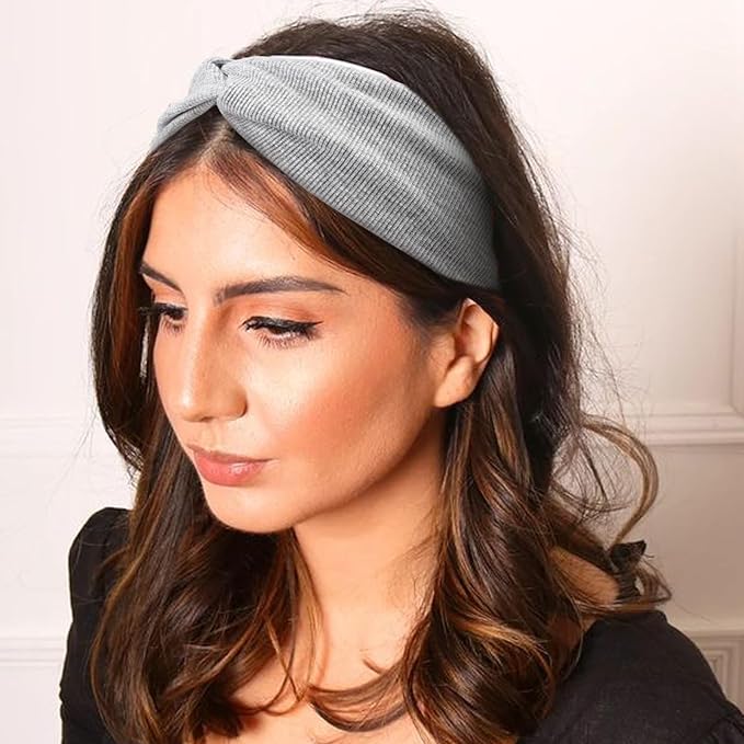 Elastic Knotted Headbands for Women Criss Cross Head Bands for Women's Hair Non Slip Boho Wrap Twisted Hair Accessories