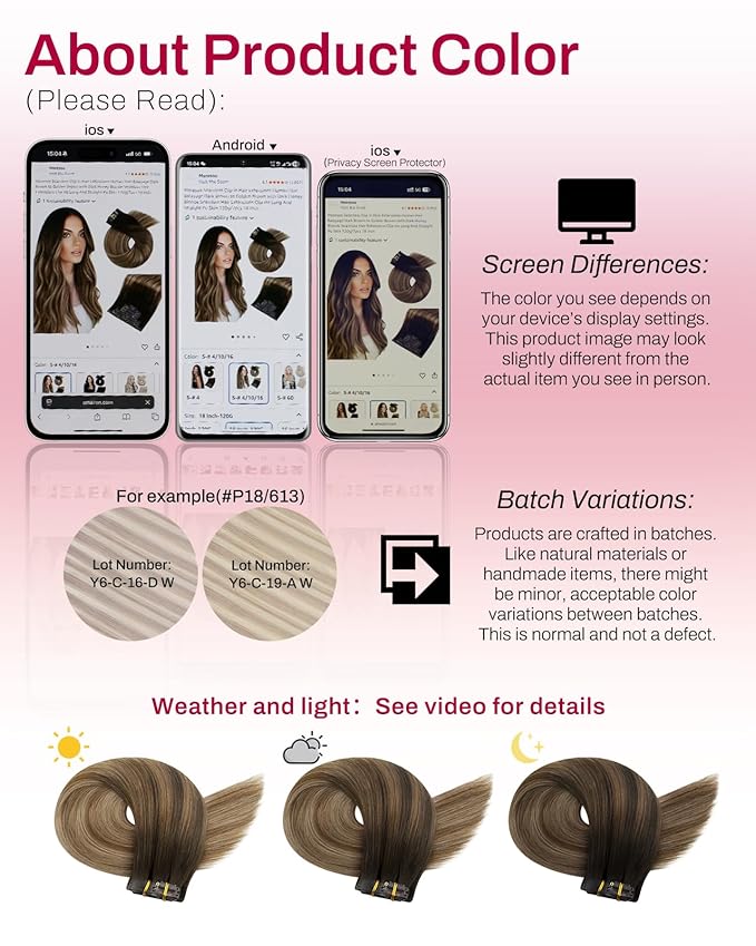 Moresoo PU Seamless Human Hair Clip in Extensions 14inch Balayage Dark Brown to Dark Ash Blonde Clip in Hair Extensions Real Human Hair Thick and Long 120g 7pcs