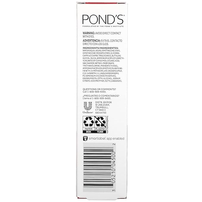 Pond's Rejuveness, Lifting & Brightening Eye Cream, Fragrance Free, 1 fl oz (29.5 ml)
