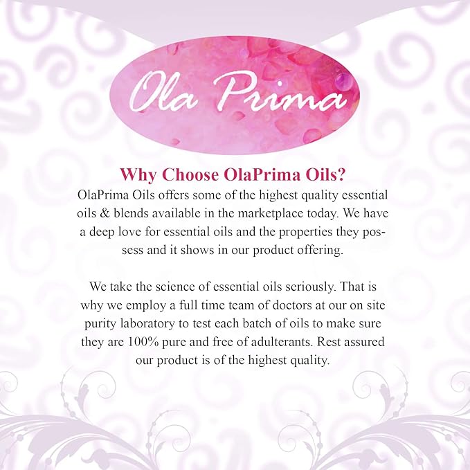 Ola Prima Oils Lavender Essential Oil (16oz Bulk) for Aromatherapy Diffuser, Candle Making & Stress – Therapeutic Grade Aromatherapy Oil