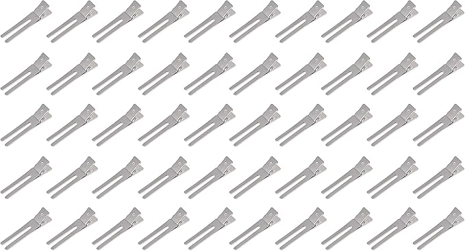 Curly Girl® 50 Double Prong, Root Lifting Hair Clips for Voluminous Curly Hair, Helps Add Volume
