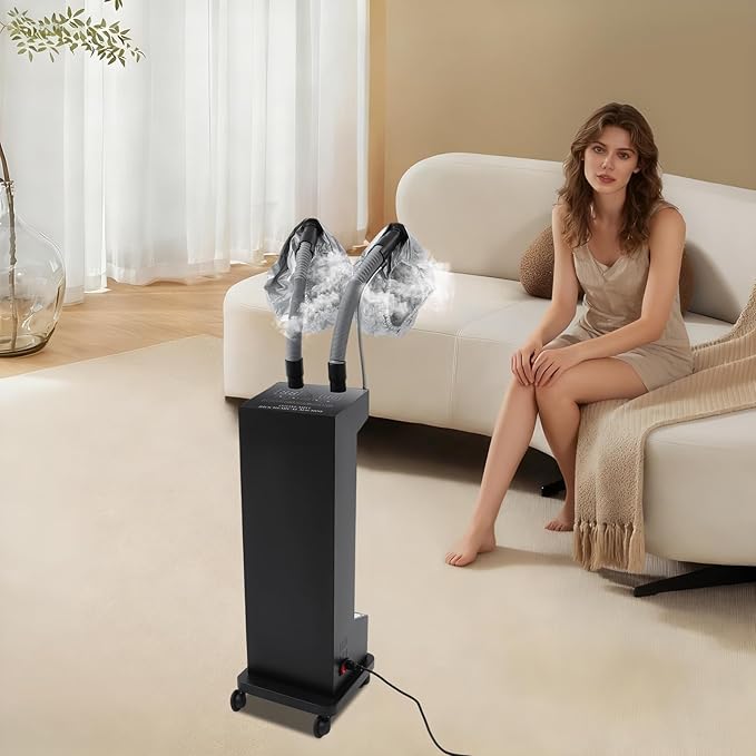 650W Hair Steamer Machine, Professional Hair Color Processor w/ 5 Specialized Modes, Adjustable Multifunctional Treatment-Heated Micro Mist Steamer for Home Salon Spa