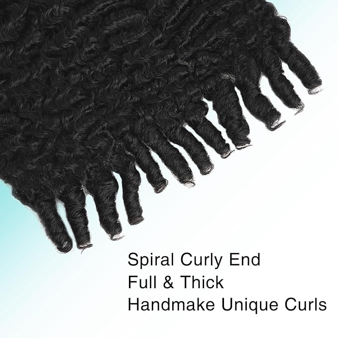 Burmese Curly Clip In Hair Extensions Real Human Hair 8pcs 120g/Set Spirally Curly Classic Clips Ins Full Head For Black Women 22 Inch Natural Black
