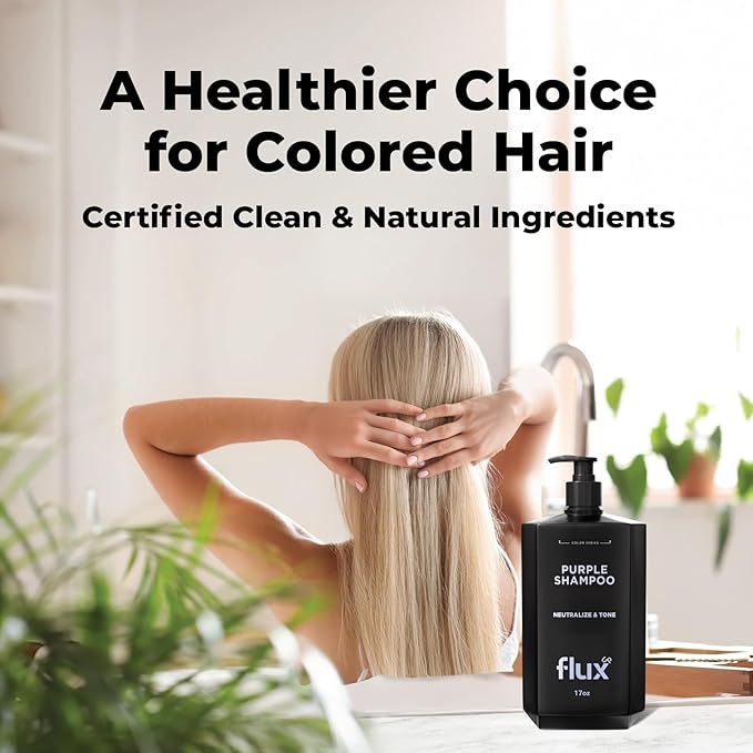 Purple Shampoo for Blonde Hair Women & Men – Blonde & Silver Hair Toning – Sulfate-Free Anti-Brass Purple Shampoo for Blondes, Highlights & Color-Treated Strands – 17oz