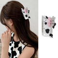 Cow Hair Clips for Women Cute Animal Hair Claw Clips Strong Hold Non-slip Cattle Hair Jaw Clip Funny Animal Hair Barrettes Fashion Daily Wear Holiday Hair Accessories Decoration for Thick Thin Hair