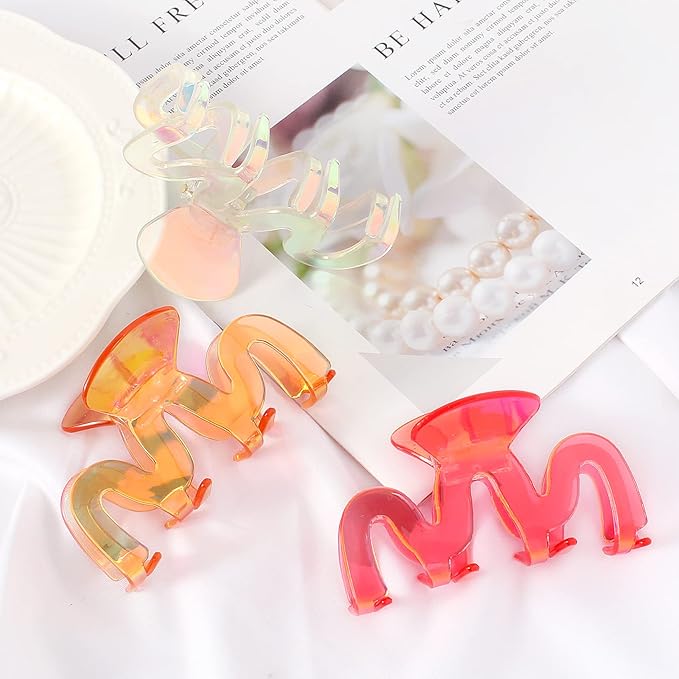 Jayongnee Large Claw Clips - 5Pcs for Thick and Thin Hair