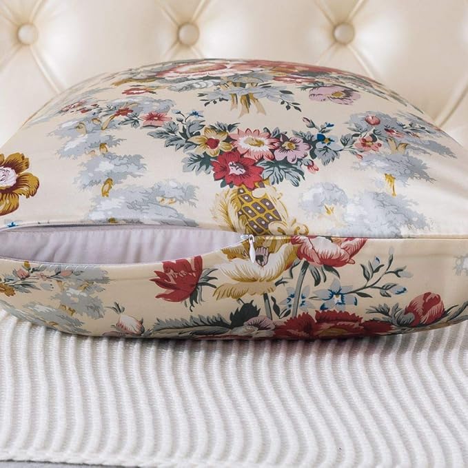 SLPBABY Silk Pillowcase for Hair and Skin with Hidden Zipper Print (Queen, Pattern31)