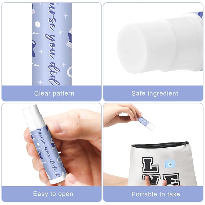 60 Pcs Nurse Appreciation Lip Balms Bulk Inspirational Nursing Moisturizing Lip Balms Gifts for Nurses Certified Nursing Assistants Nurses Day Nurses Week Gifts, Jasmine Flavor