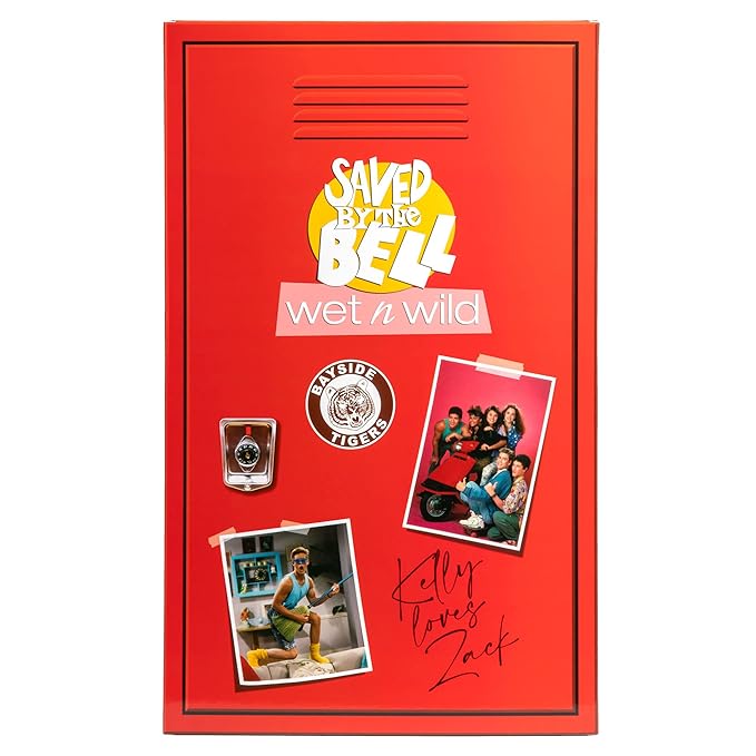 wet n wild Saved By The Bell Full Makeup Collection - Makeup Set with Versatile Brushes, Vibrant Buildable & Blendable Palettes & Lip Tint for Unique Looks, Cruelty-Free & Vegan