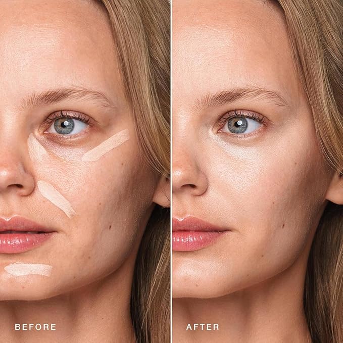 Jouer Essential High Coverage Concealer Pen - Under Eye Concealer for Dark Circles - Brightening Makeup for Eye Circles - Color Corrector Eye Primer with Hyaluronic Acid and Vitamin E