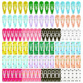 KUBOM 100 Pcs Toddler Hair Clips,(1.2 inch/3cm) Cute Mini Hair Clips for Baby Girls Kids, Small Snap Metal Barrettes for Fine Hair