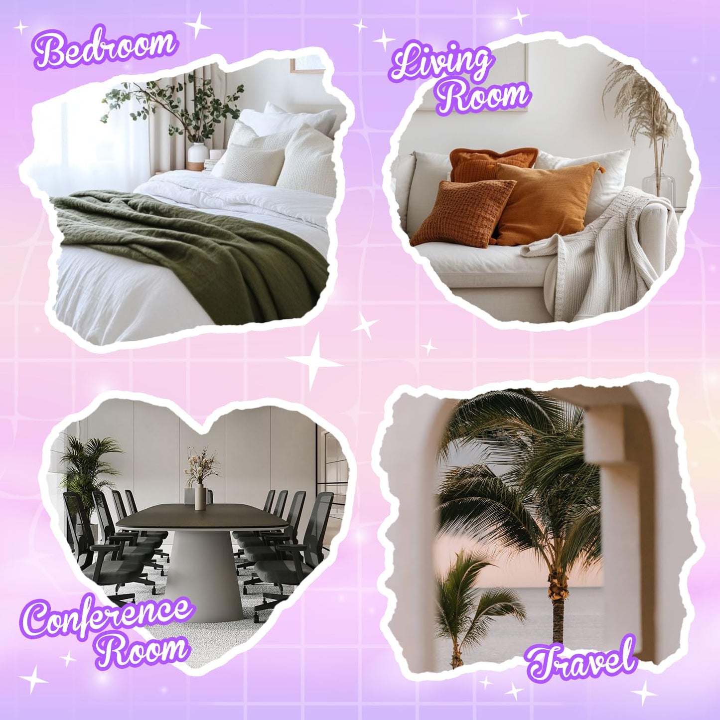 Essential Oil Blends, Essential Oils for Diffusers for Home, Best-Wishes Kit Scent Diffuser Oil, Use for Soap Candle Making- Sleep, Happy, Breathe, Inspire, Relax, Focus On