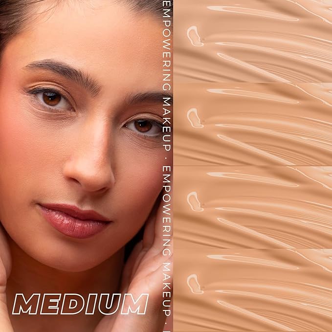 Lamel- Oh my Clear Face Foundation- SPF15-407 Meiduim Tan | Contains tea tree extract and salicylic acid |Controls sebum production |Anti-blemish formula |SPF 15 |Oil free foundation | 40ml