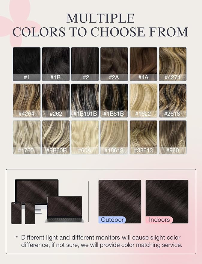 DOORES Invisi Edge Tape in Extensions Human Hair, Light Dark Brown 10 Injection Tape-ins with 10 Injection Tape-ins 50g 18 Inch, Injected Tape in Extensions Virgin Human Hair