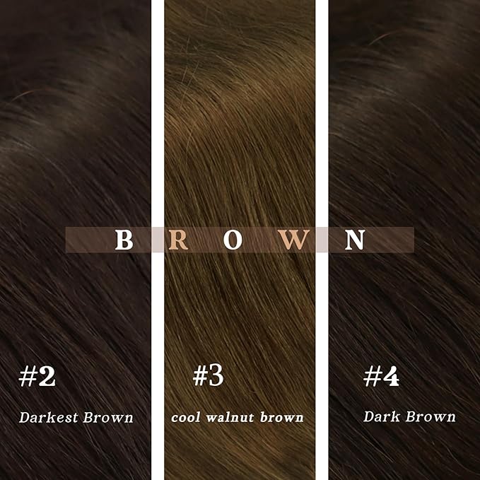 Ve Sunny 24 inch Human Hair Extensions Clip ins Cool Ash Brown Real Hair Extensions Clip in Human Hair Double Weft Remy Hair Extensions 7pcs 120g