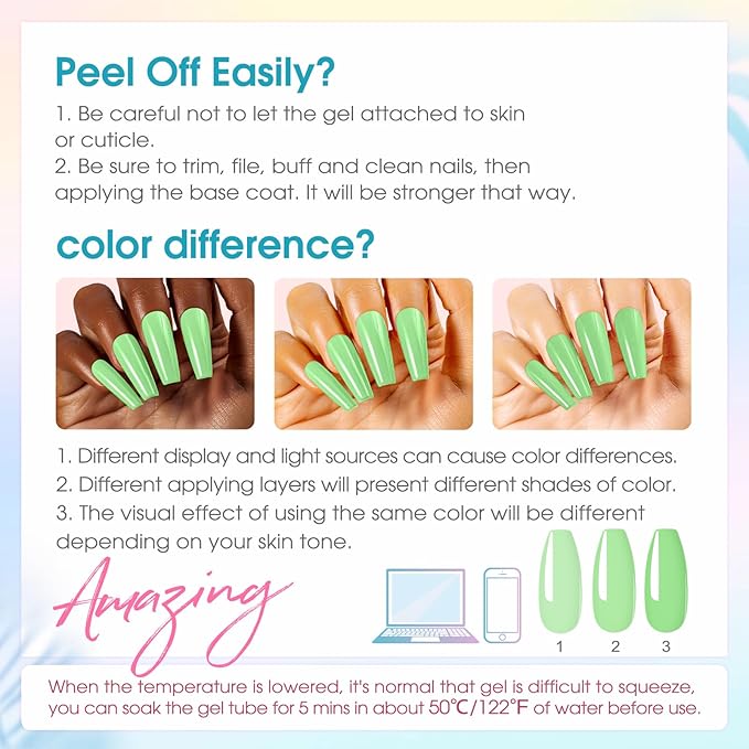 ROSALIND Poly Nail Gel Colors Kit -14 Colors +72 Nail Art Accessories kit Poly Nails Gel Kit Starter Kit with Mini UV Lamp Slip Solution Poly Nail Art Tools for Beginners with Everything