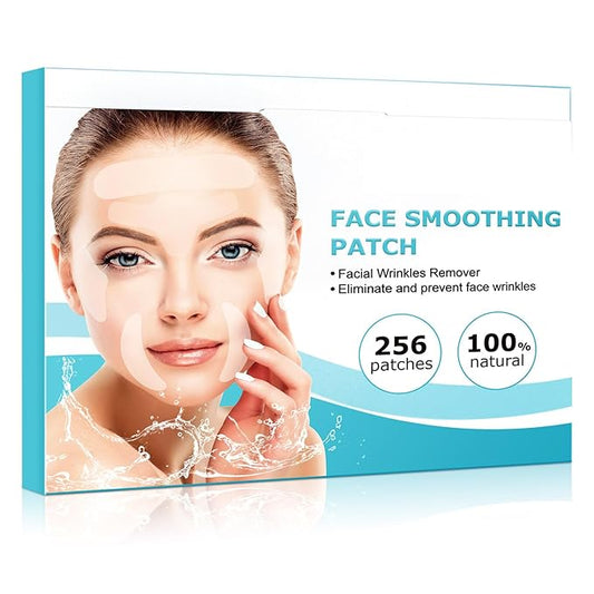 Face & Forehead Wrinkle Patches, Anti Wrinkle Patches for Forehead, Smile Lines, Crows Feet, Nasolabial Folds, Frown Lines, Overnight Treatment, 256 Pcs Facial Patches
